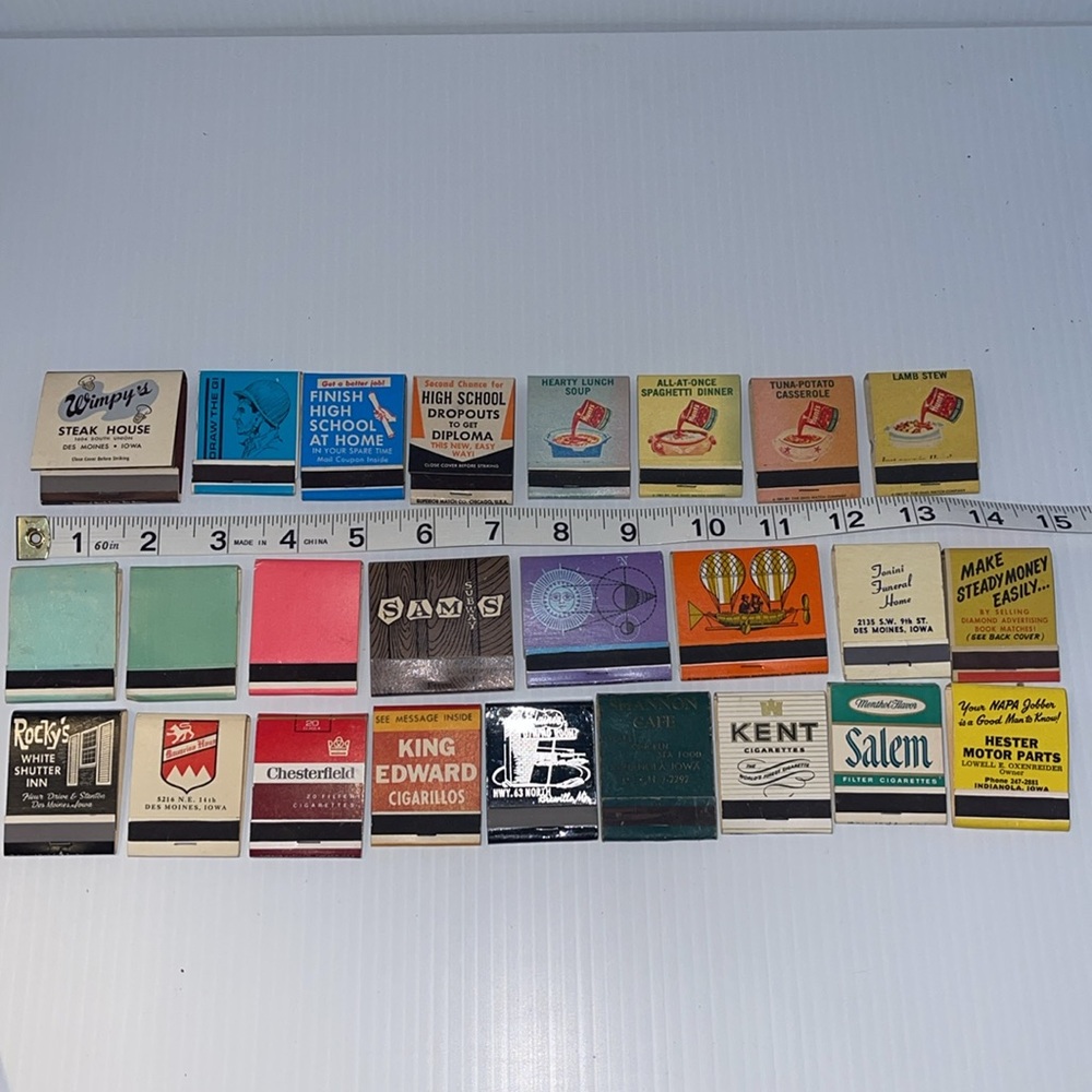 Vintage Matchbook Collection - Multicolor